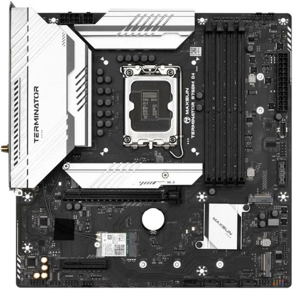 Материнская плата MB Maxsun LGA1700 1*PCIEx16, 1*PCIEx4, 3*M.2 , 4*SATA3, HDMI+DP, mATX, 4*DDR4