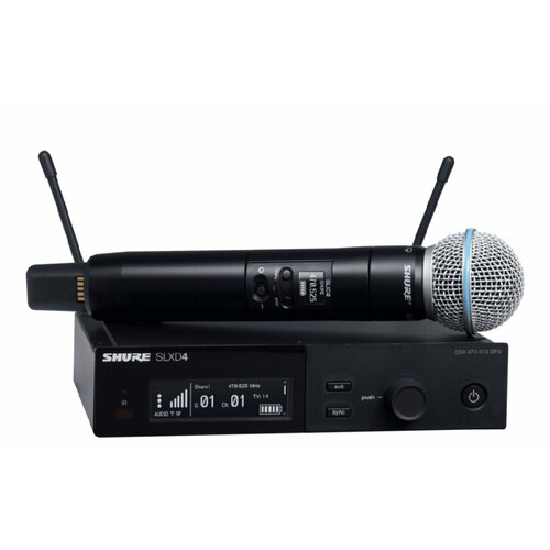 Shure SLXD24EB58 L56 цифровая радиосистема ручным микрофоном Beta 58 13940000₽