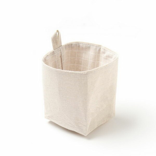 фото Текстил. корзинка Этель "Номе" цв. беж 10х12см, 50%хл, 50%п/э (комплект из 7 шт)