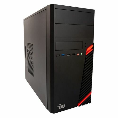 Компьютер iRU Home 310H6SM, Intel Core i5 12400, DDR4 16ГБ, 256ГБ(SSD), Intel UHD Graphics 730, Free DOS, черный [1901043]