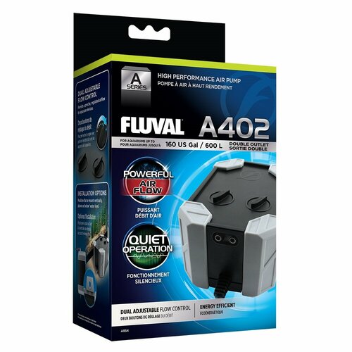 Компрессор FLUVAL HIGH PERFORMANCE AIR PUMP 402 для аквариумов до 600 л 6300₽