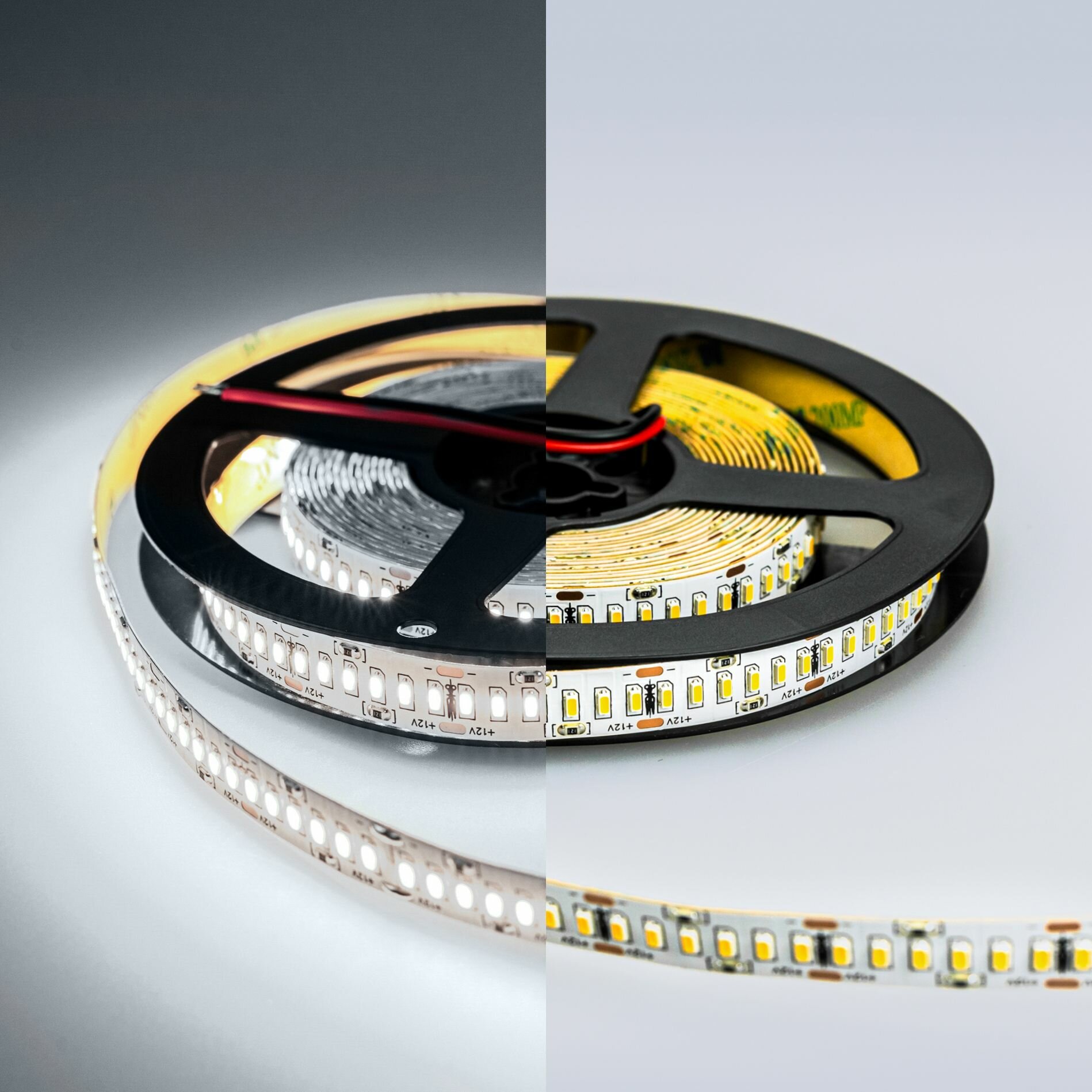 Светодиодная лента LUX "Eleganz 12В", 24 Вт 3014, 240 LED, IP20 холодный белый, 10м