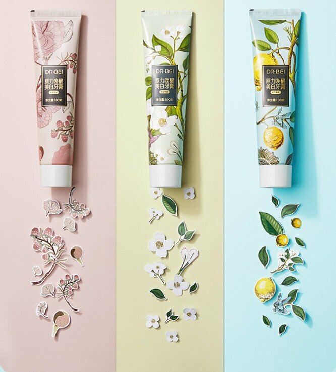 Картинки Зубная паста Xiaomi Dr.Bei Toothpaste 100g (Зелёный чай + Мята)