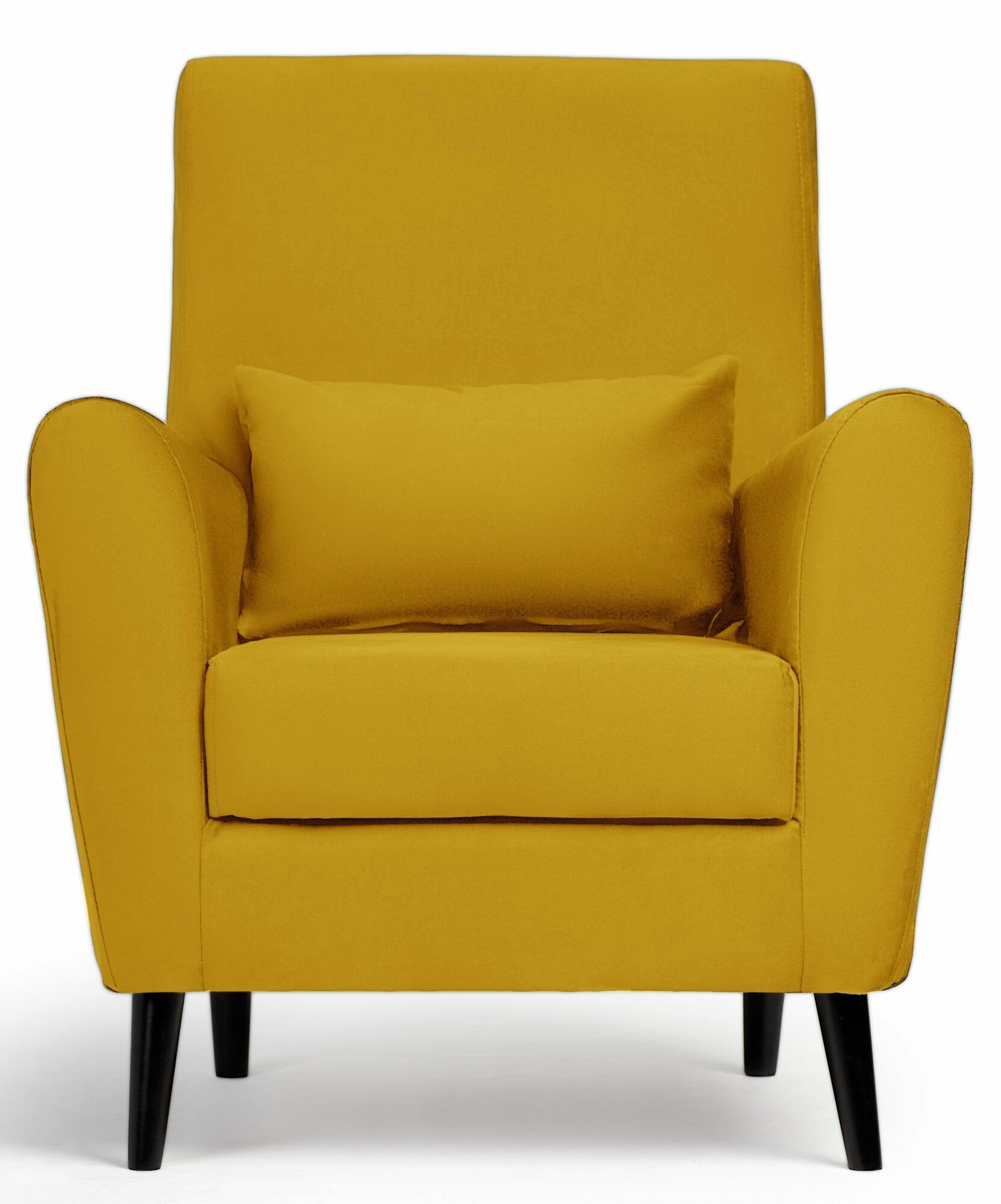 Кресло Либерти мягкое для отдыха материал: велюр Zara yellow