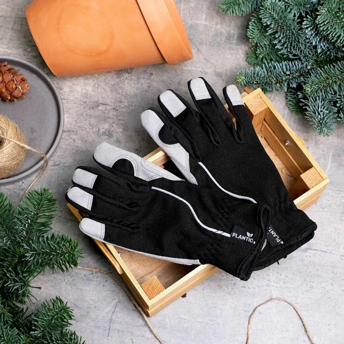 Перчатки рабочие PLANTIC размер 8 "Light", нитриловые, облегченные — фото 1