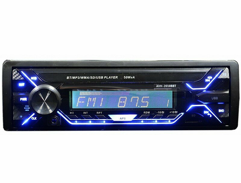Автопроигрыватель ACES AVH-2010BBT MP3, USB, SD, AUX, 2RCA 4х50 Вт (1DIN)