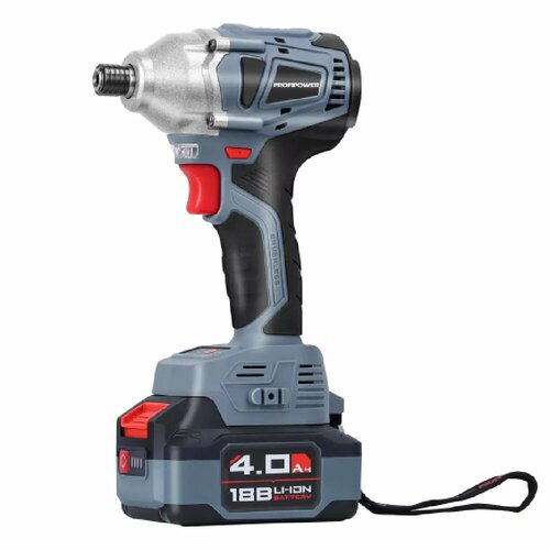 Аккумуляторный винтоверт беcщеточный импульсный ProfiPower MKDTD-18V Li-ion-2шт 40Ач ЗУ speed кейс 8670₽