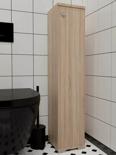 Изображение товара Тумба МК Перспектива, для ванной, универсальная, сонома, 20х22х93 см