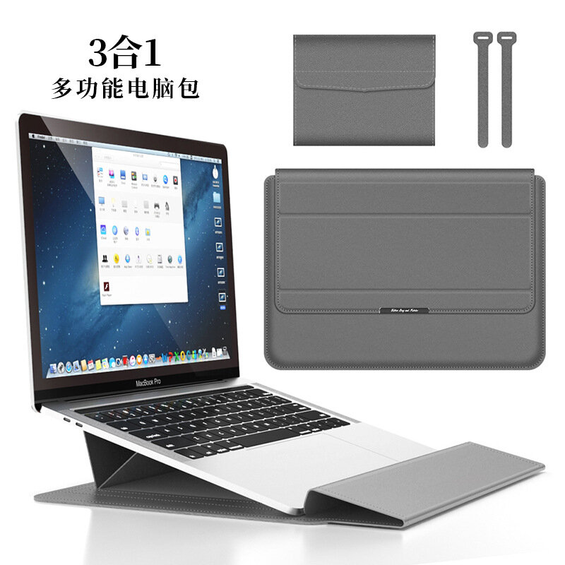 Сумка для компьютера, для macbook/Huawei, серая