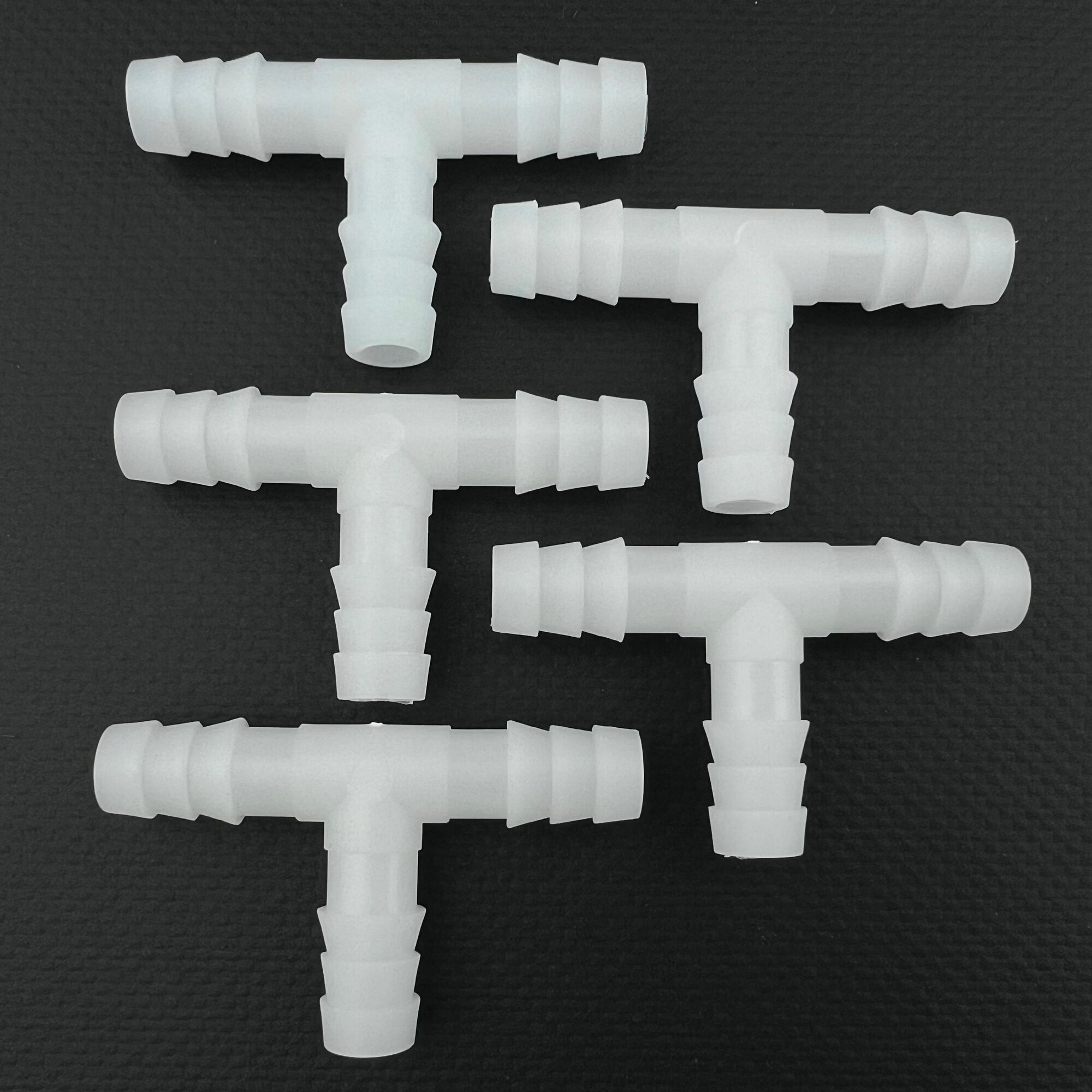 Соединитель Профитт Т-образный 10 мм (белый пластик) 5 шт.