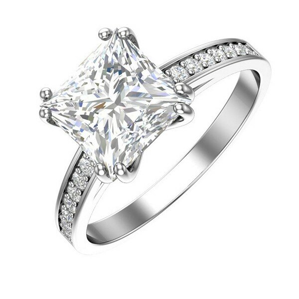 Кольцо JEWELIN, серебро, 925 проба, фианит