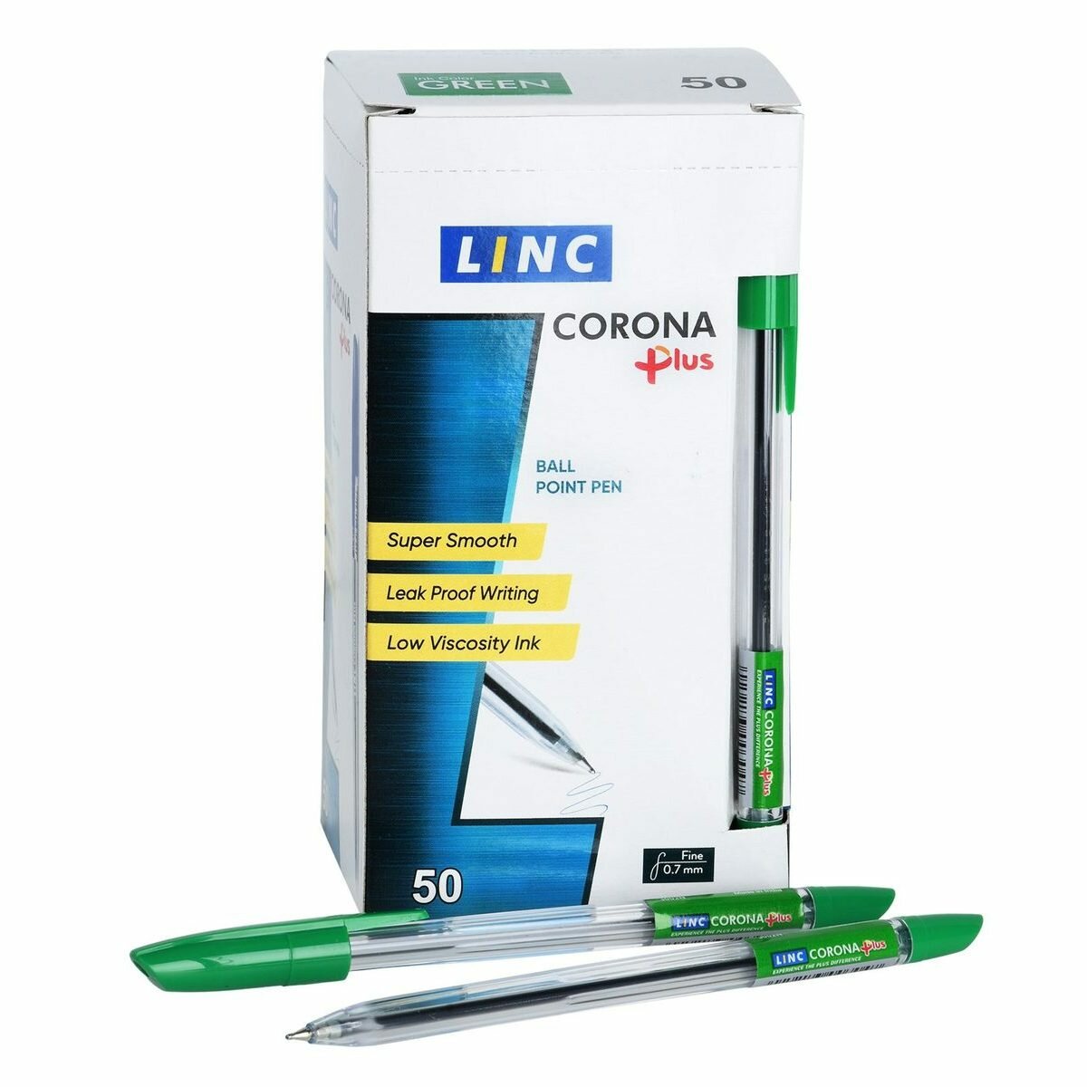 Ручка шариковая Linc Corona Plus (0.35мм, зеленая) (3002N/green), 1шт.