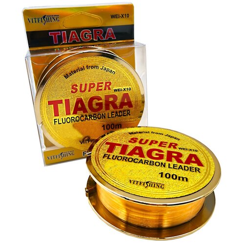 фото Леска рыболовная super tiagra fluorocarbon d-0.23mm 100m 11kg vitfishing