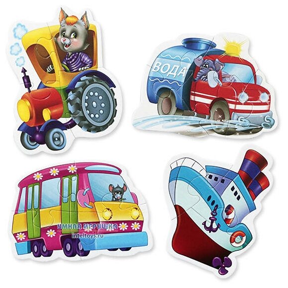 Мягкие пазлы Baby Puzzle «Транспорт», Vladi Toys (Влади Тойз)