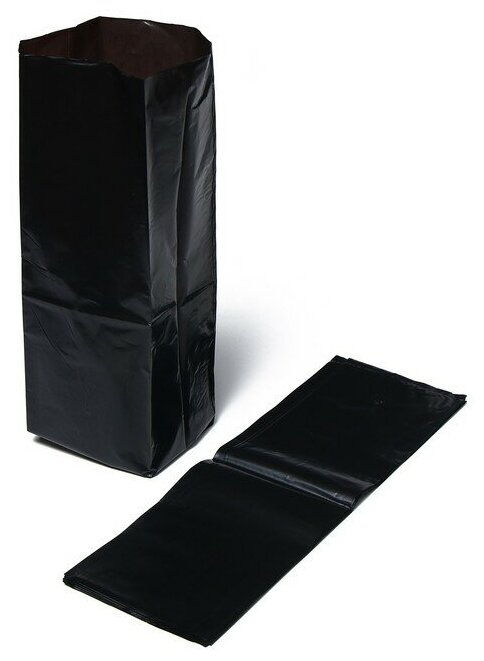 Пакет для рассады, 10 л, 14 × 45 см, полиэтилен толщиной 120 мкм, с перфорацией, чёрный, Greengo, 10 штук