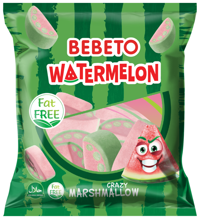 Суфле-маршмеллоу Bebeto Watermelon вкус арбуза 60г Турция