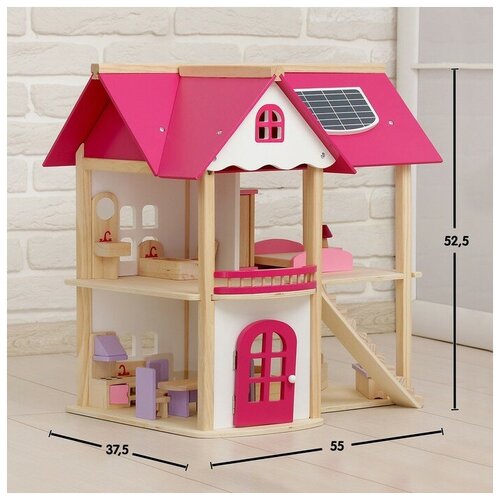 Кукольный дом Розовое волшебство, с мебелью (2826498) кукольный домик розовое волшебство с мебелью 2826498