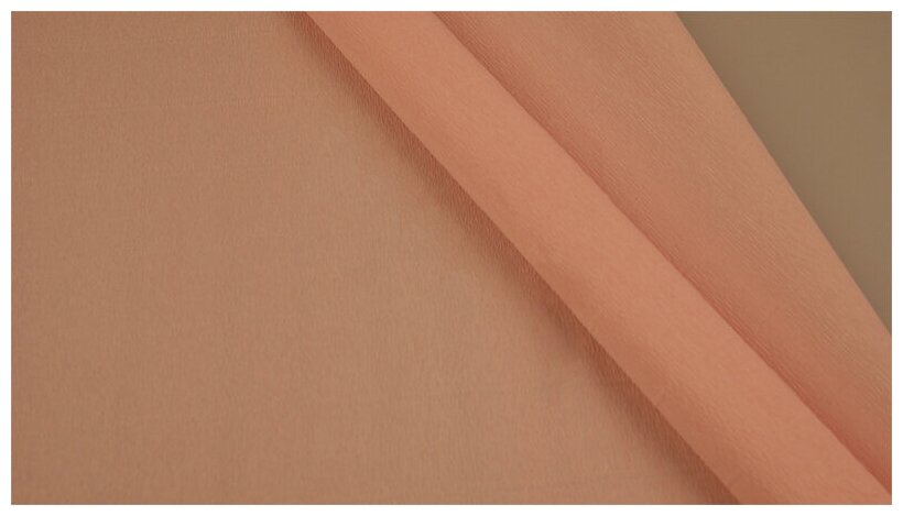 Бумага гофрированная Италия 50см х 2,5м 140г/м² цв.969 св. розовый
