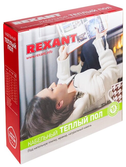 Пол теплый кабельный REXANT Slim RNB -70-1250 (1250Вт/70м/ S обогрева, м2: 6,5-8,5) (двухжильный) 51-0506-3 - фотография № 7