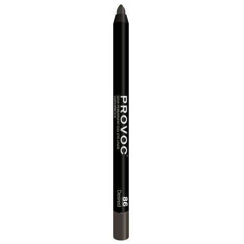 Provoc гелевый водостойкий карандаш-подводка для глаз, оттенок 86 Desired provoc eye liner 61 гелевая подводка в карандаше для глаз white hot