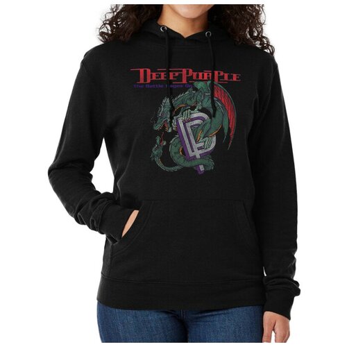 фото Толстовка / худи dream shirts deep purple - the battle rages on женский черный 44 размер