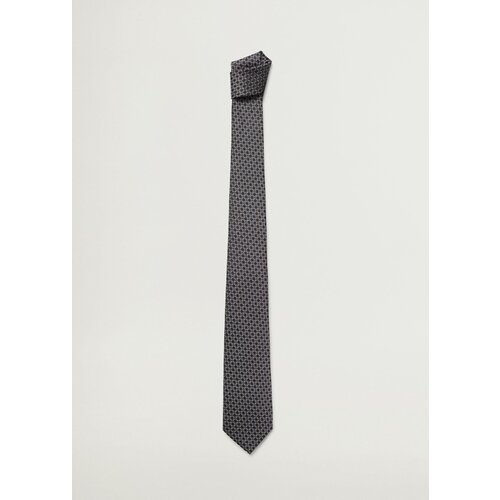 галстук zara textured with lines зеленый Галстук MANGO, серый
