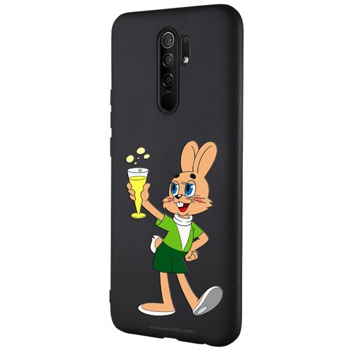 Силиконовый чехол Mcover для Xiaomi Redmi 9 Союзмультфильм Ну, погоди: Заяц с шампанским силиконовый чехол mcover для xiaomi mi 11t союзмультфильм ну погоди заяц с шампанским