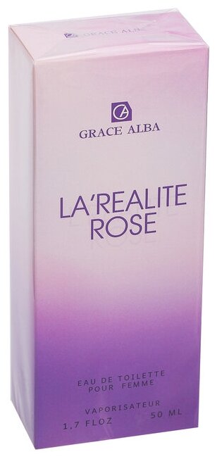 Туалетная вода для женщин Grace Alba La’realite rose, 50 мл