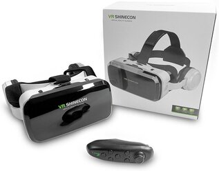 Shinecon Очки виртуальной реальности VR Shinecon G04BS с джойстиком ICADE (VR очки + джойстик Icade)