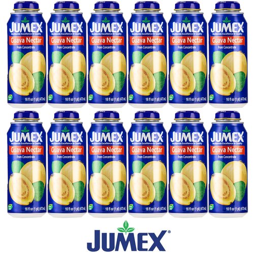 Мексиканский сок Гуавы (Нектар) JUMEX бутылка 0.473 литра (473 мл.) - 12 штук.