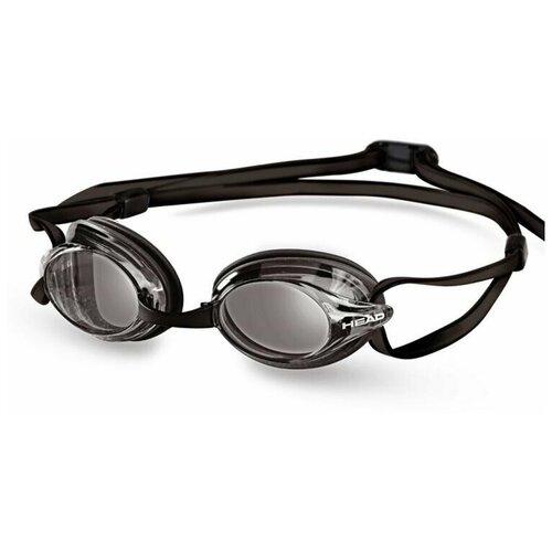 Стартовые очки для плавания HEAD VENOM, цв.рамки черный дымчатые стекла, цв.обт. черный