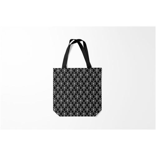 фото Сумка-шоппер / 40х40 см / аниме / jojo bizarre adventure killer queen белый паттерн burnettie