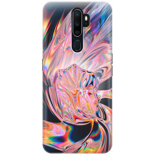 фото Силиконовый чехол на oppo a5 2020 / a9 2020 / оппо а5 2020 / а9 2020 с принтом "стеклянная абстракция" gosso