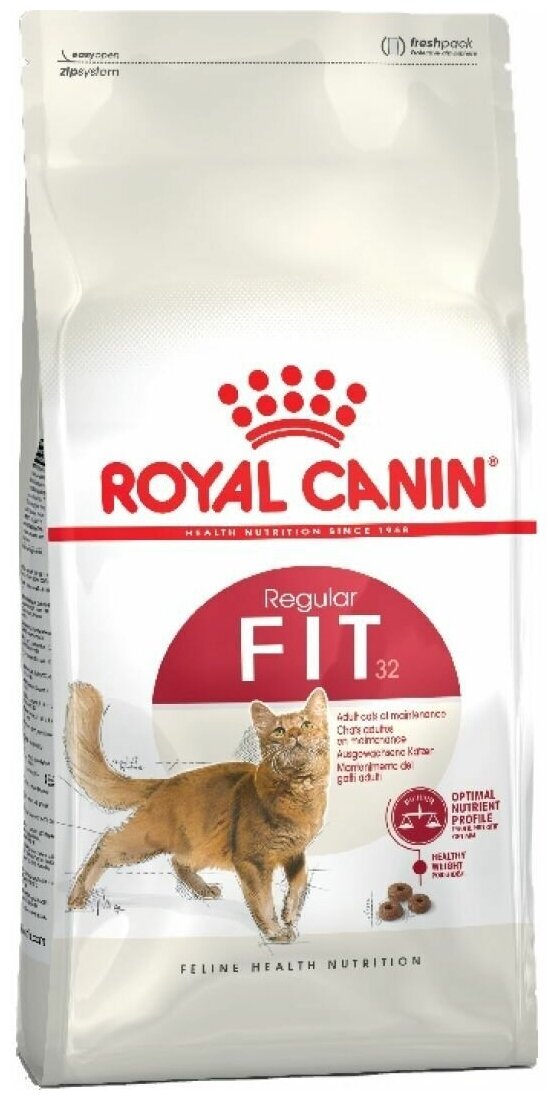 Сухой корм Royal Canin "Fit" для бывающих на улице кошек, 400гр - фотография № 1