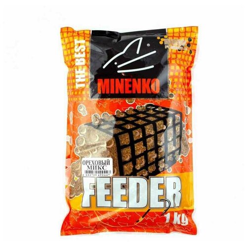 фото Прикормка фидерная ореховый микс minenko (миненко) - feeder nut mix, 1 кг