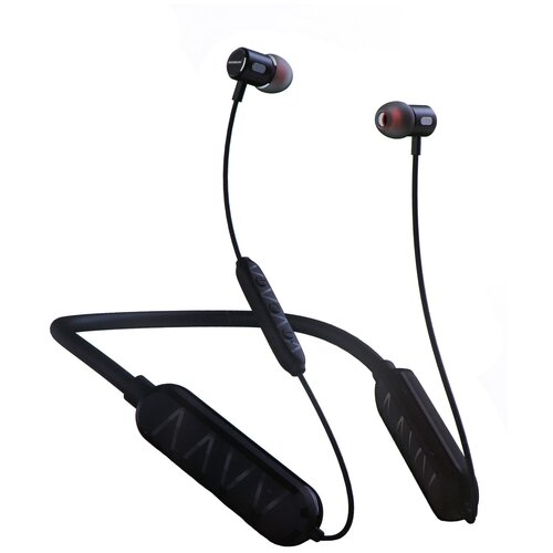 Беспроводные наушники Mosidun R20 спортивные с обручем вакуумные черные 2750₽