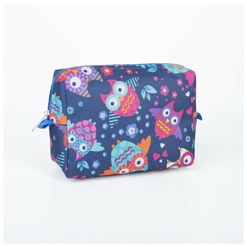 фото Косметичка на молнии, синий теропром