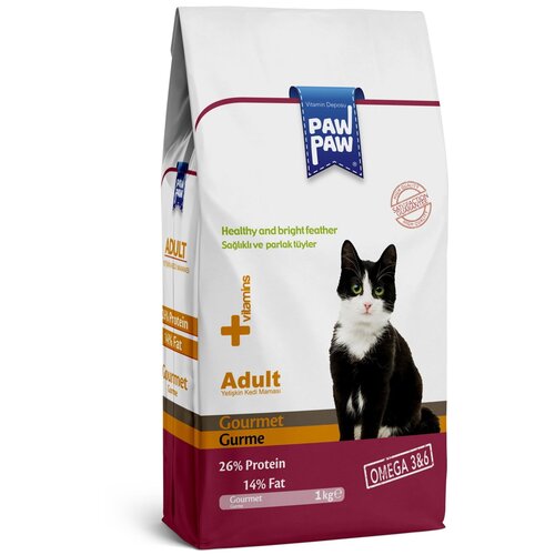 Pawpaw Gourmet корм для кошек, с бараниной 1 кг