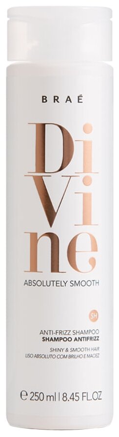 BRAE шампунь Divine Anti-Frizz для сохранения гладкости волос, 250 мл