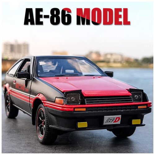 Коллекционная модель Toyota AE86 Trueno 1:24 (металл, свет, звук) конструктор cada автомобиль ae86 trueno 280 деталей c55014w