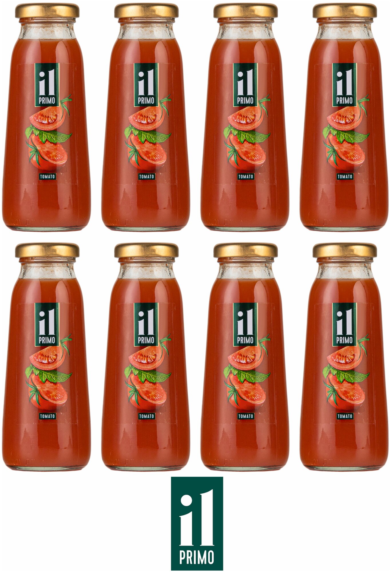 Сок томатный с солью 8 шт по 200 мл "IL PRIMO" - фотография № 1