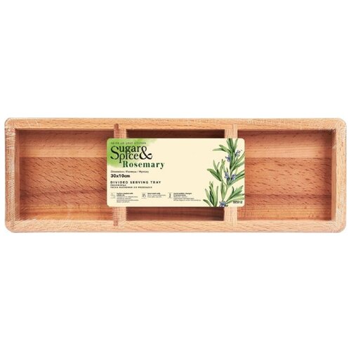 Менажница деревянная Sugar&Spice, прямоугольная, 300х100х25мм (SE105612996)