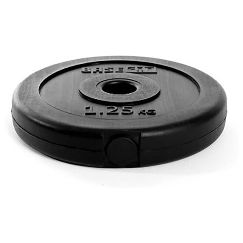 Диск пластиковый BaseFit BB-203 1.25kg d=26mm Black УТ-00019753