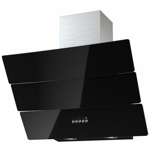 Вытяжка каминная наклонная KRONA INGA 600 inoxblack PB стекло 1367700₽