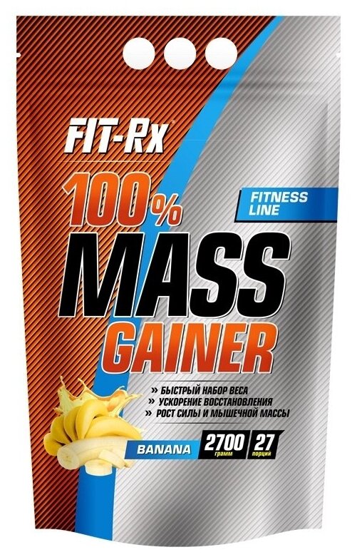 100% Mass Gainer, 2700 , Banana / 