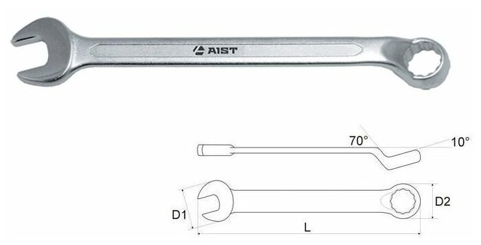 Комбинированный ключ AIST - фото №2