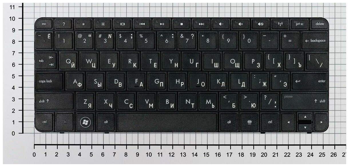 Клавиатура для ноутбука HP Compaq 608769-001 черная