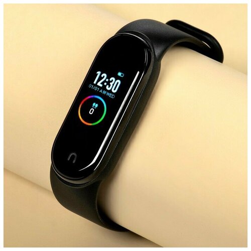 Фитнес-браслет Windigo LF-12 096 цветной сенсор пульсометр будильник шагомер IPX4 черный 169800₽