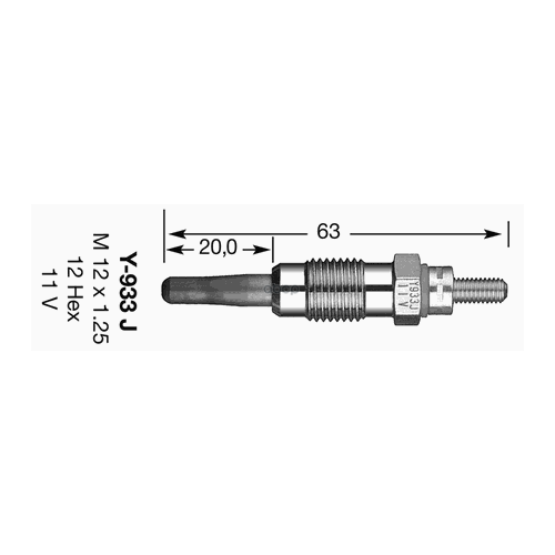 NGK-NTK 7947 Свеча накаливания D-POWER NO. 25 Y-933J