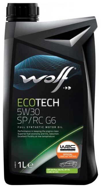 Масло моторное Wolf ecotech 5w30 SP/RS G6 1л. (1047289)